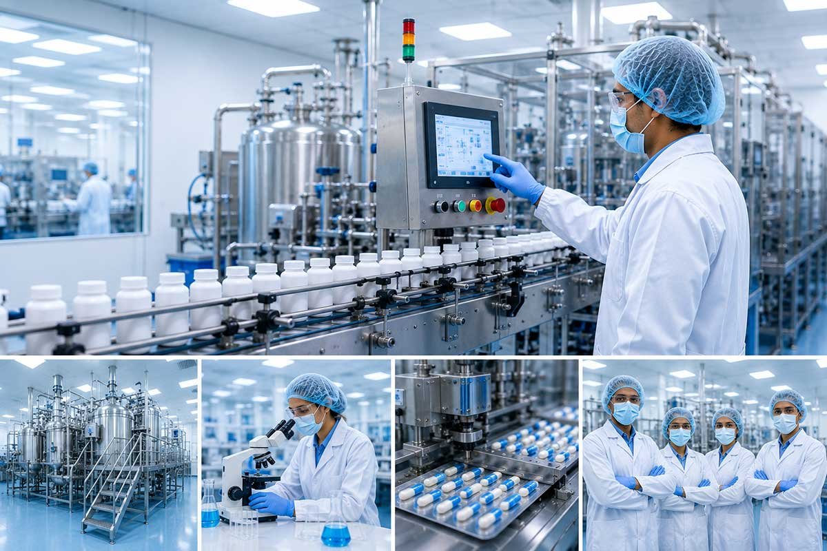 Advanced Pharmaceutical Manufacturing Excellence Tattvum Pharmaceutical LLP operates modern pharmaceutical manufacturing facilities equipped with advanced technology and quality-driven processes. Our manufacturing infrastructure is designed to deliver safe, effective, and affordable pharmaceutical products while maintaining international quality standards. Modern Manufacturing Infrastructure GMP-Compliant Production Advanced Quality Control Skilled Manufacturing Team